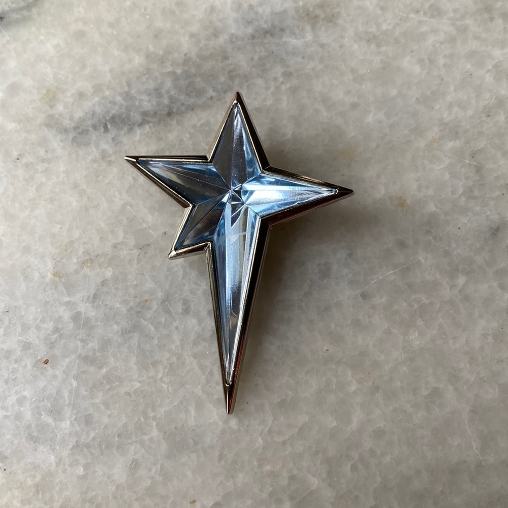 VTG Signed THIERRY MUGLER Couture Angel  STAR Pin Brooch RARE!